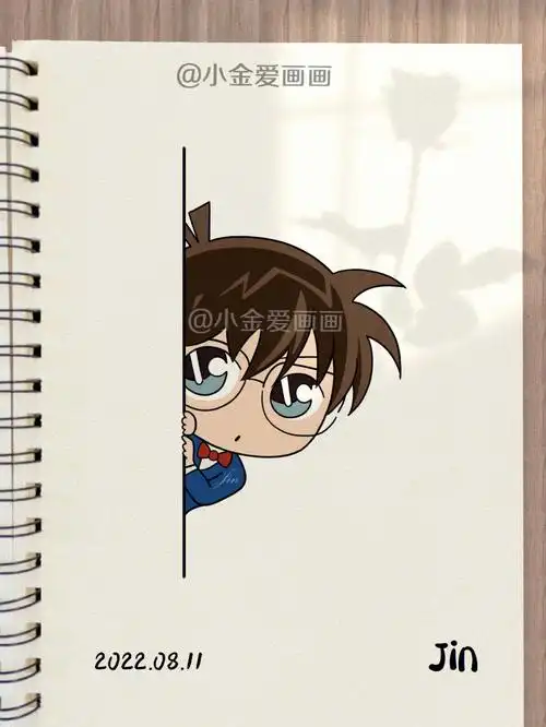 名侦探柯南简笔画教程1