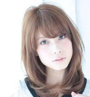 国字脸适合的刘海造型,齐刘海发型,发型设计知识