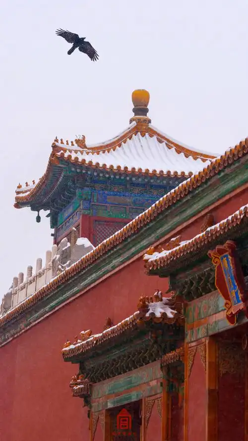 红墙白雪,故宫雪景壁纸再上新