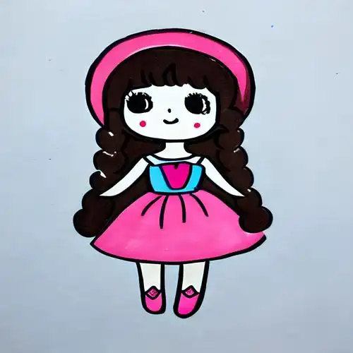 洋娃娃简笔画