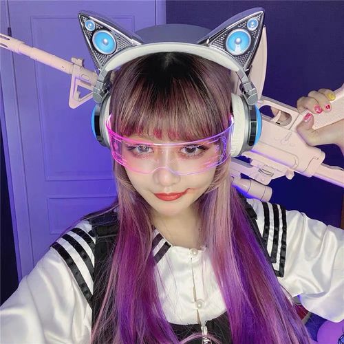 超酷蹦迪眼镜发光赛博朋克未来科技感led酒吧道具抖音男女科幻潮