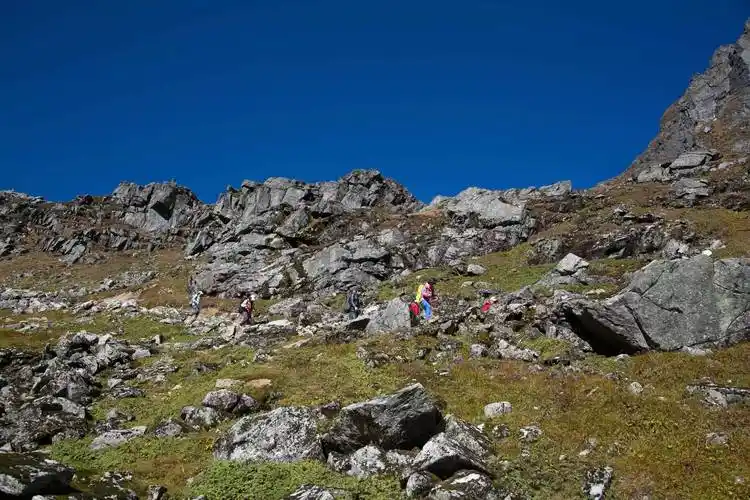 关键词:松林口,多雄拉山口,拉格,徒步13km,上升海拔600米 ,下降海拔