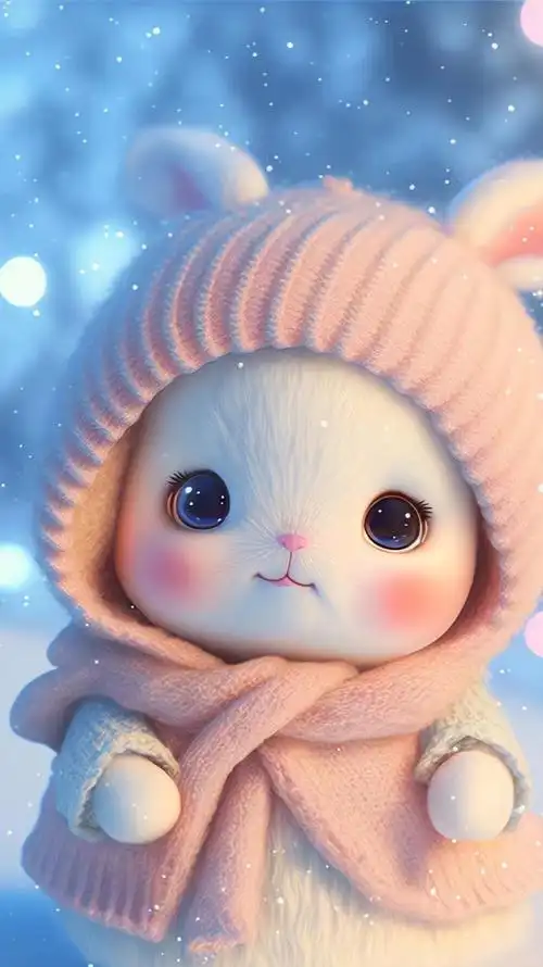 2023最新呆萌可爱兔子兔年壁纸_手机壁纸_动漫卡通手机壁纸_我要个性