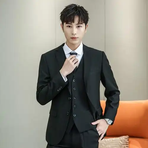 西服套装男士职业正装韩版潮修身新郎伴郎结婚商务休闲小西装外套