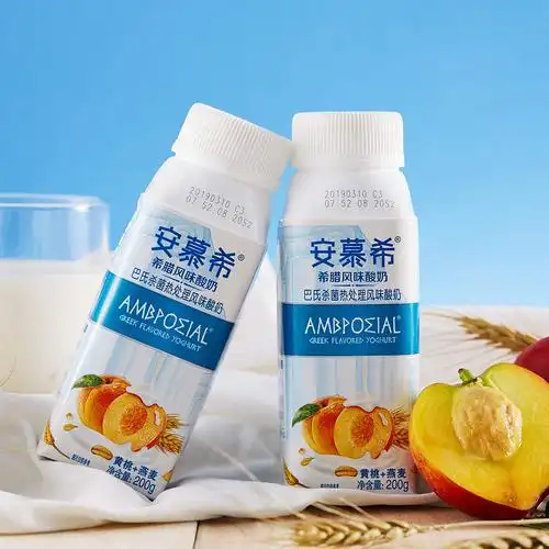 伊利 安慕希 黄桃燕麦风味酸奶200g*10瓶