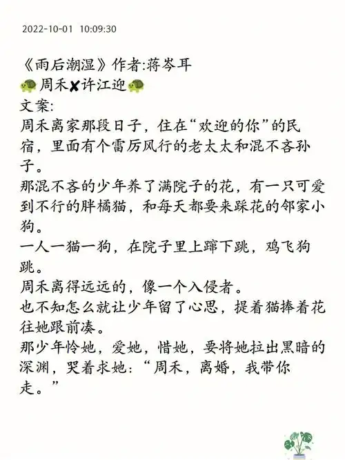 年下文推荐离婚了是吗那就回来吧