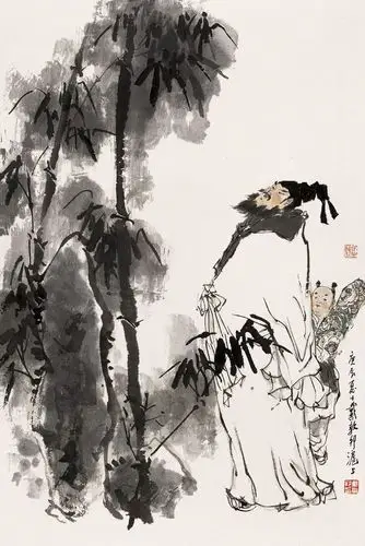 戴敦邦绘画作品专辑之《中国风情人物画》(2)