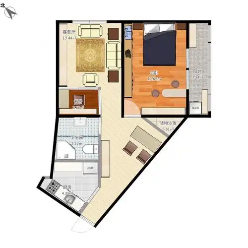 奇葩不规则户型,求指点合理性和可行性