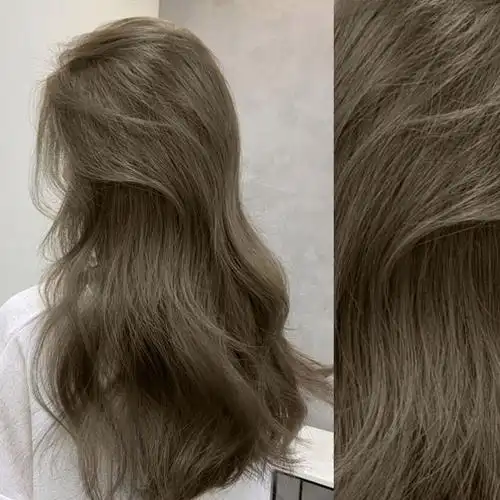 深赤灰褐色染发后图片,深灰赤褐色头发图片-图片大观-奇异网