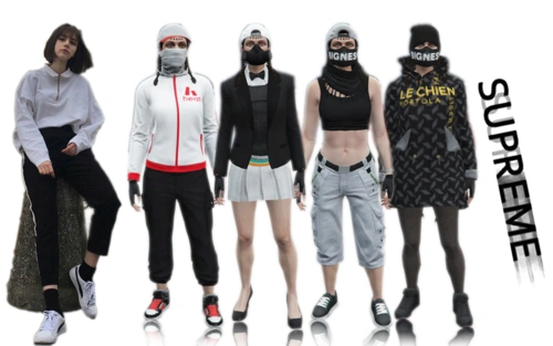 【gta5】女角色酷性感时尚潮流套装搭配!