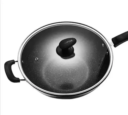16点supor苏泊尔ec32sp02麦饭石不粘平底炒锅32cm