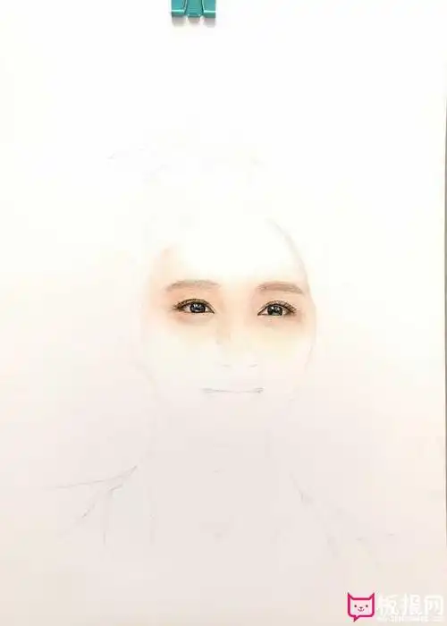 简单的人物彩铅画教程,关晓彤彩铅画图片