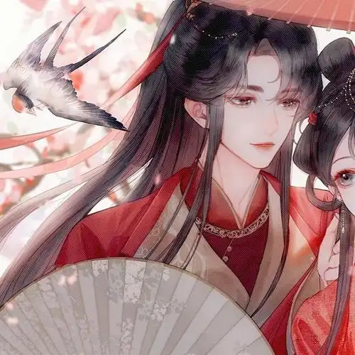 浅浅的分享一波红色古风情侣头像呀