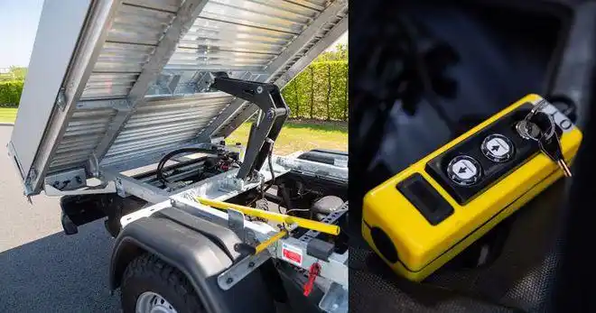 改车小伙将皮卡车改装成自卸车2020五十铃dmax自卸车配备完整