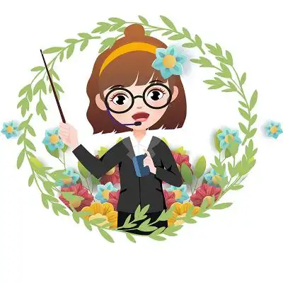 绿色教师节卡通插画边框花束手绘小清新png素材