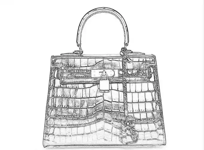 欧美时尚铂金女包 鳄鱼纹真皮皮包 手提凯莉包广州包包厂家批发