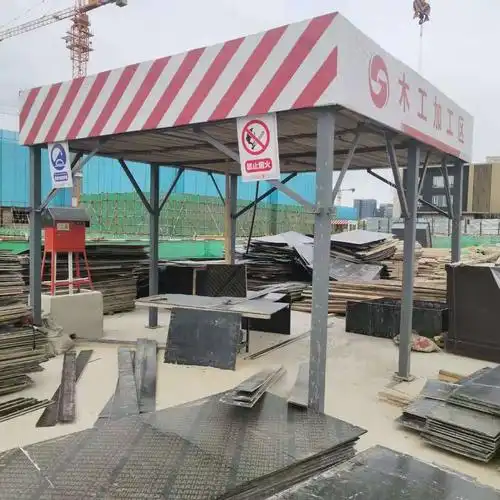 组装式钢筋加工棚厂家双立柱加工棚建筑钢筋加工防护棚价格