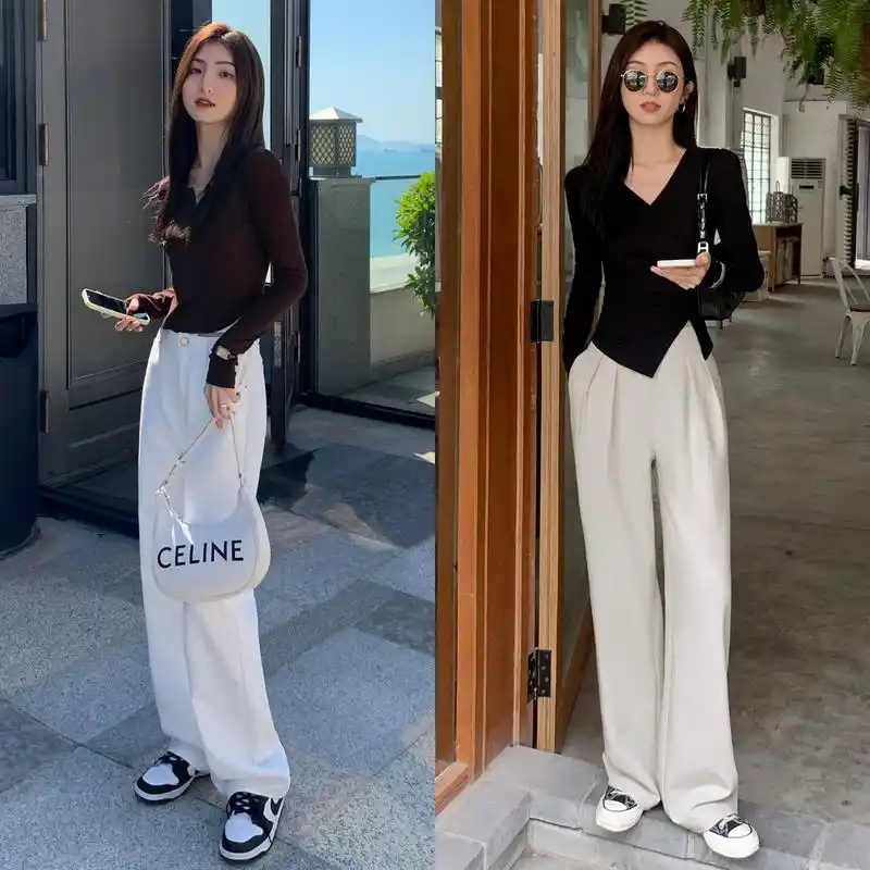 穿白色裤子,该如何搭配上衣?借鉴以下穿搭技巧,可盐可甜可高级