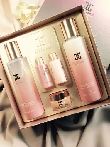 韩国代购正品 jayjun水光水乳两件套盒蓝色补水粉色美白 2017新品