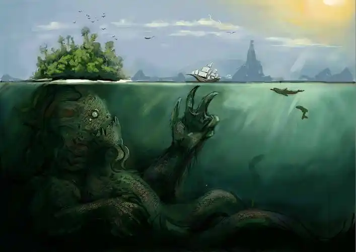 克苏鲁|插画|商业插画|程炸天_临摹作品-站酷zcool