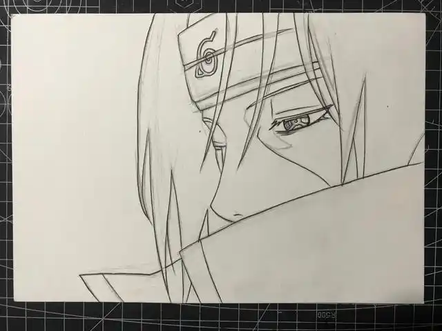 宇智波鼬绘画步骤