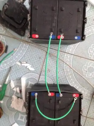 电动车电池连接图