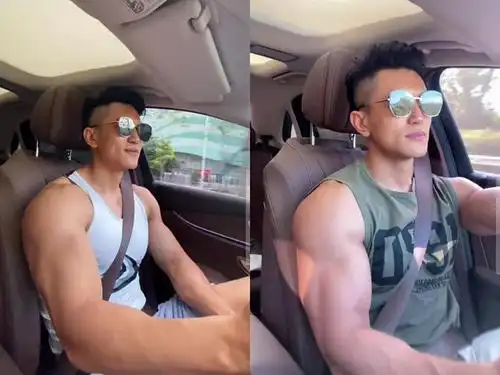 戴墨镜开车的型男走火网络,网友:理想中的男神