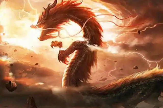 应龙又被称为祖龙,是我国神话中最早的创世神龙,也是唯一一位长翅膀的