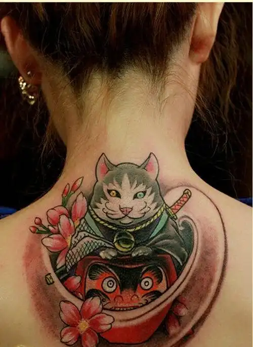 招财猫纹身_招财猫纹身图案_纹身招财猫图片大全_第5页 - 纹身秀