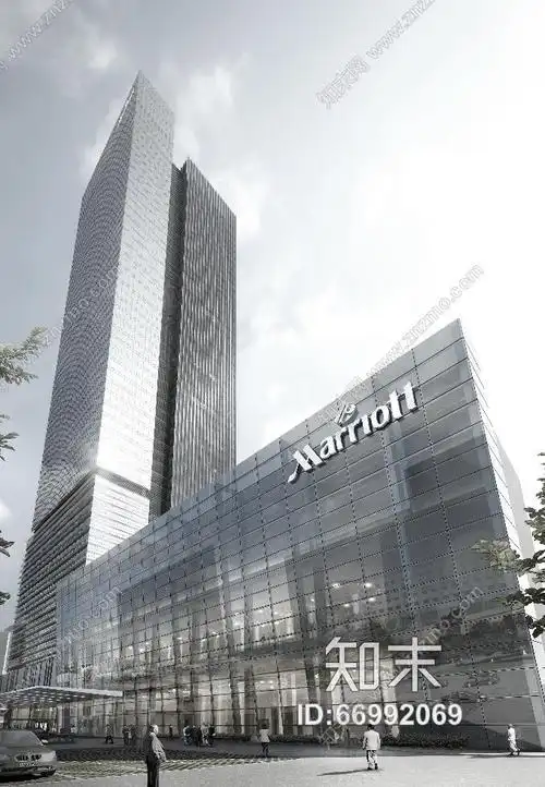 【bld】中国江阴澄星万豪酒店客房设计方案 效果图 cad平面图327m施工