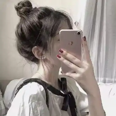 扎丸子头女生头像 高清好看扎丸子头的女生头像图片