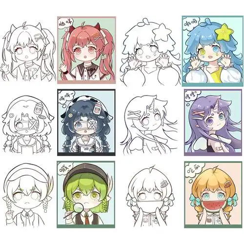 q版可爱人物插画合集