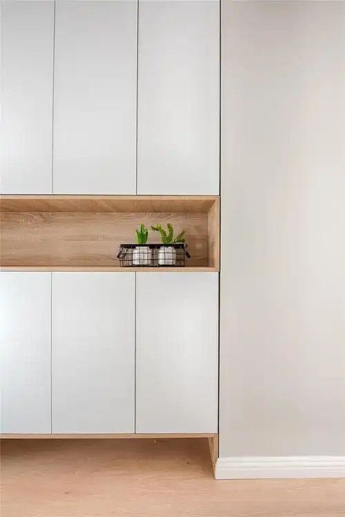 一字型北欧风格装修鞋柜图片_齐家网装修效果图