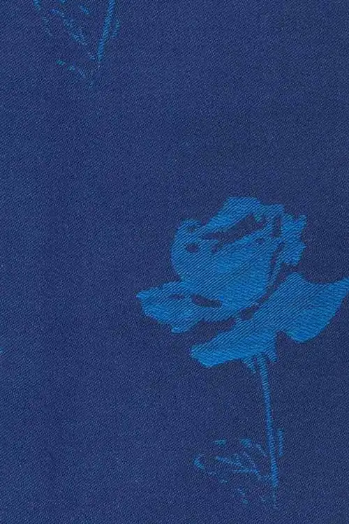 藏蓝色提花衬衫