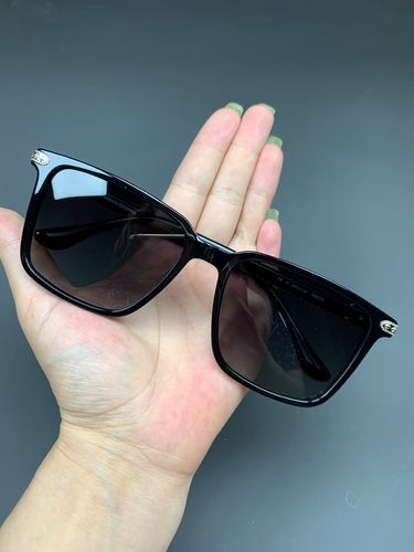 麦克心罗心太阳镜大脸型方形板材黑框经典百搭近视墨镜男士女士潮