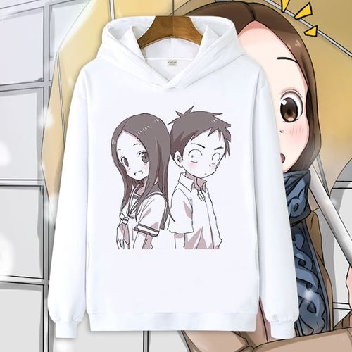 擅长捉弄的高木同学动漫周边加绒连帽卫衣 高木 西片漫画秋冬衣服