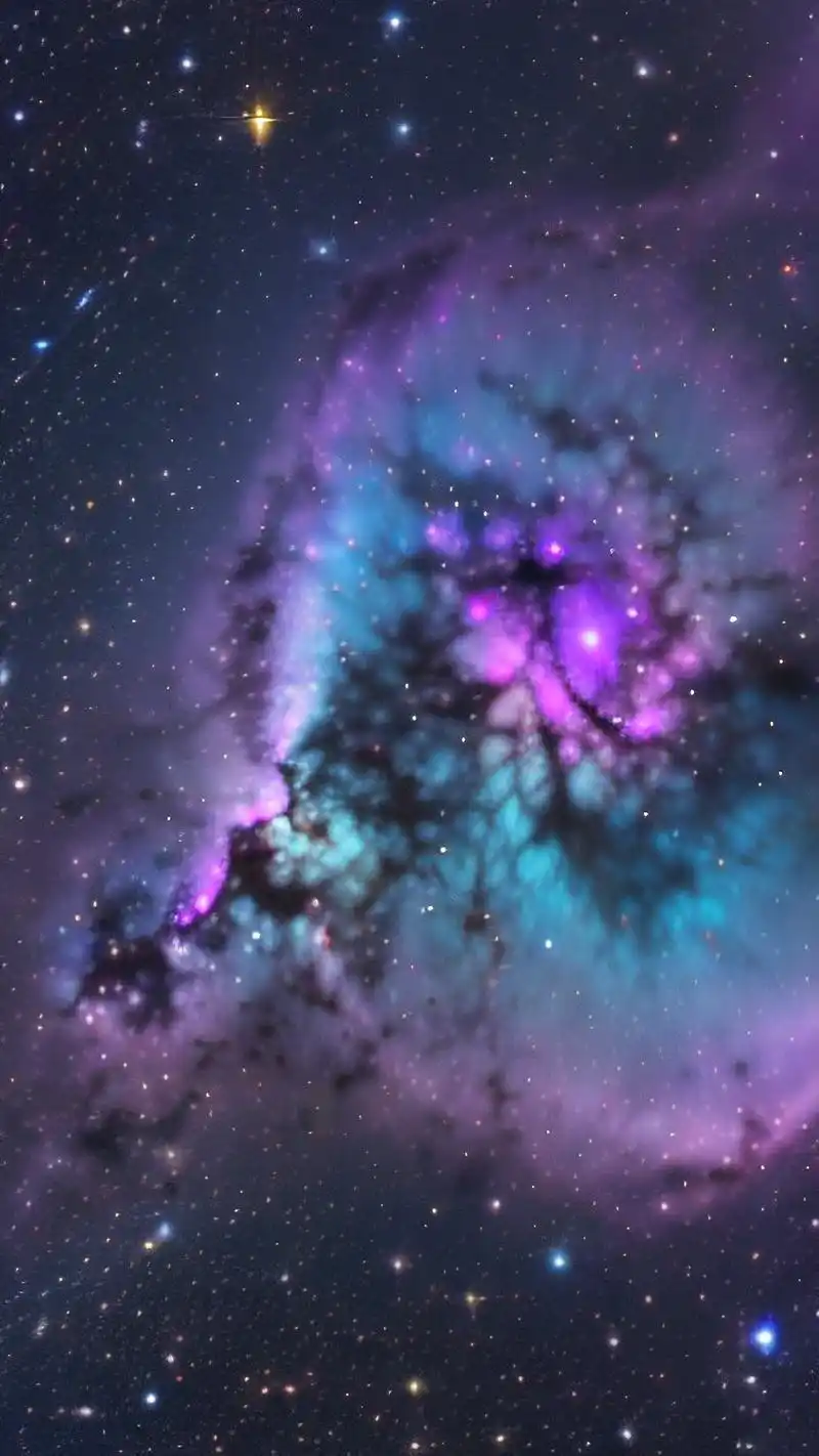 蓝紫色星空壁纸78梦幻之夜