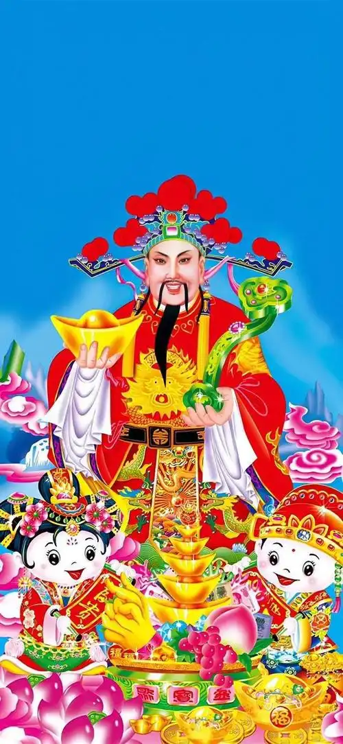 财神爷壁纸|大年初五迎财神_网易订阅