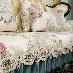 欧式沙发垫防滑四季通用高档奢华真皮沙发套罩雪尼尔冬季加厚定制