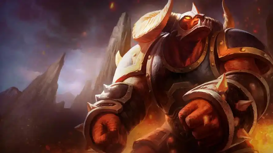 游戏lol英雄联盟牛头酋长图片高清电脑壁纸下载4