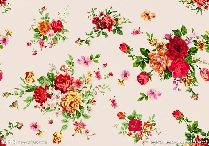 复古小碎花图片