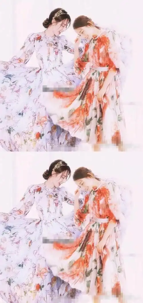 迪丽热巴与迪丽冷巴双双来袭热的可爱冷的高贵