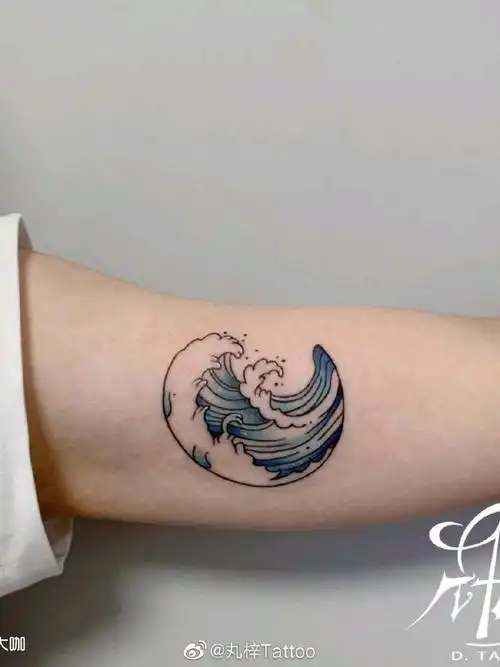 海浪纹身