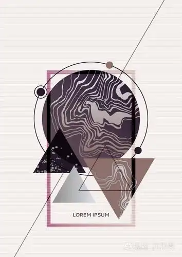 海报与简约设计.创意理念与现代抽象背景