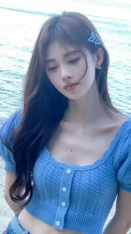 蓝色系小鞠给人耳目一新的感觉,反正超美超迷人～