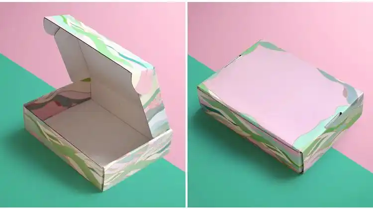 彩色飞机盒现货盒快递纸盒批发内衣包装盒服装纸箱瓦楞