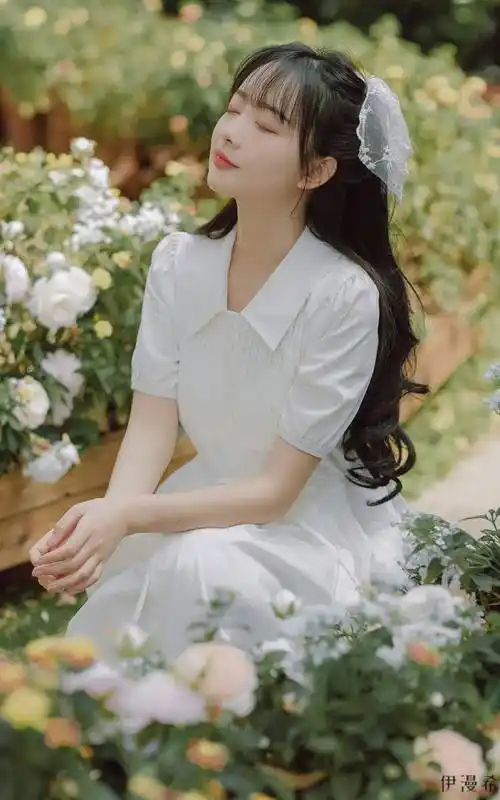 过膝长裙仙气初恋收腰显瘦小众甜美清新长款夏天裙子白色网红同款s