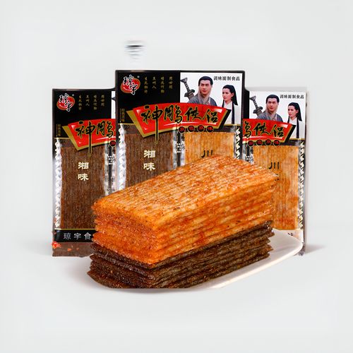 琼宇神雕侠侣辣条黑白川味香辣片90后怀旧食品重庆麻辣味袋装包装