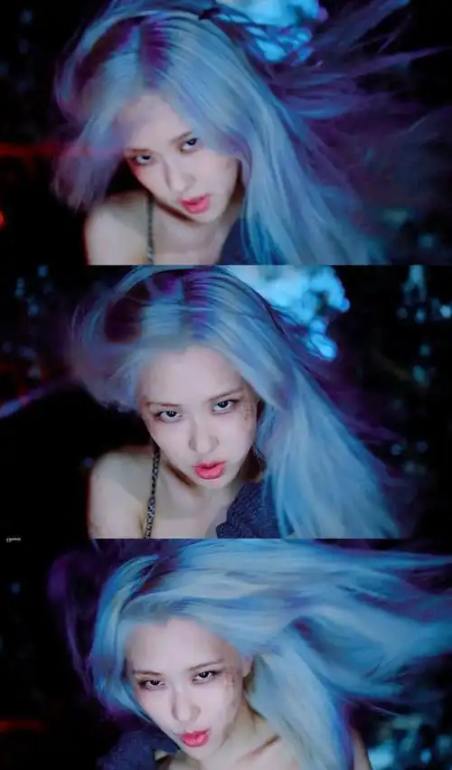 blackpink回归!新歌mv中rose蓝发太美了,蓝玫瑰本人在线杀人!