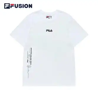 斐乐filafusion潮牌男子短袖t恤夏季简约休闲短袖男装印花上衣标准白